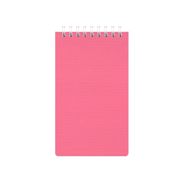 دفترچه یادداشت متوسط سیم از بالا 80 برگ نور رنگ صورتی