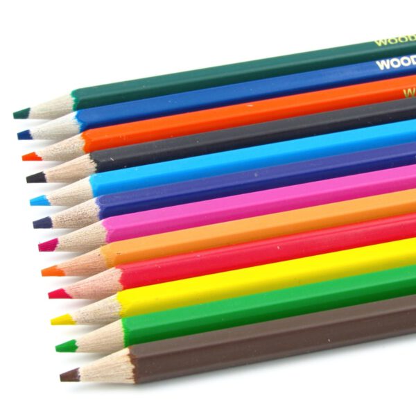 مداد رنگی 12 رنگ بدون چوب البرز