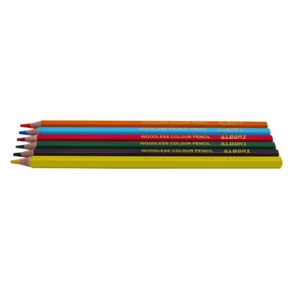 مداد رنگی 6 رنگ بدون چوب البرز